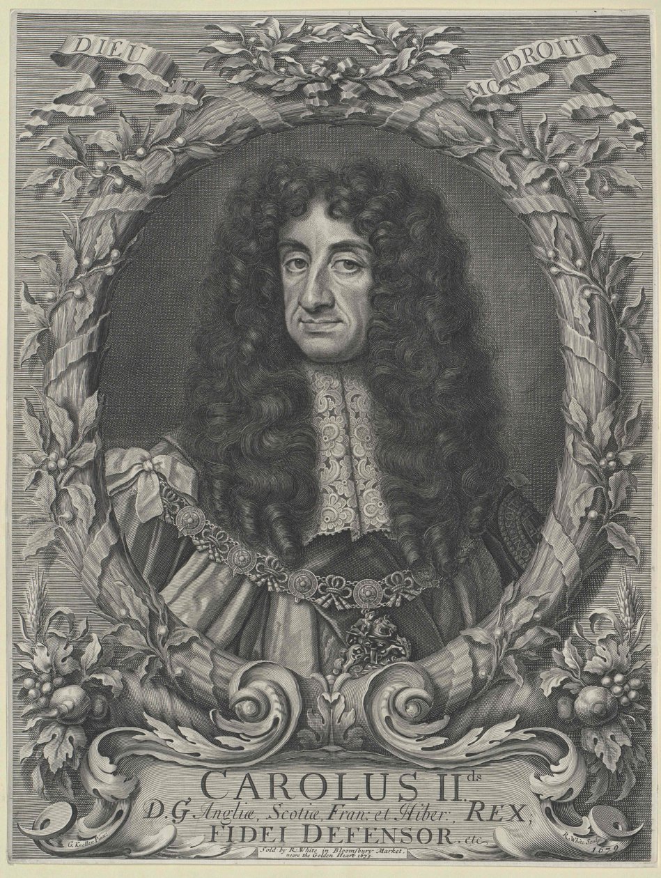 Kongen af England Charles II af Artist Unknown