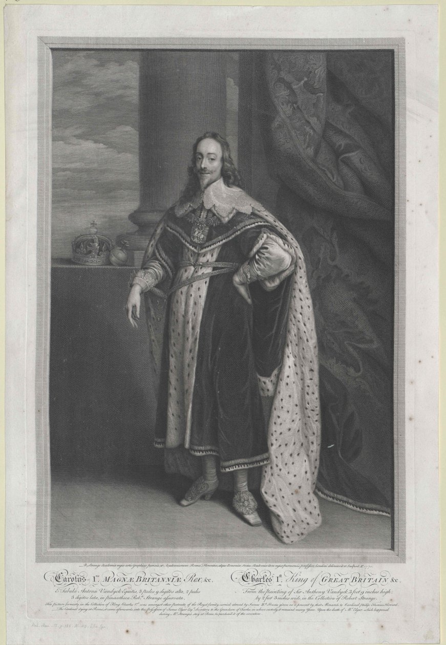 Kongen af England Charles I af Artist Unknown