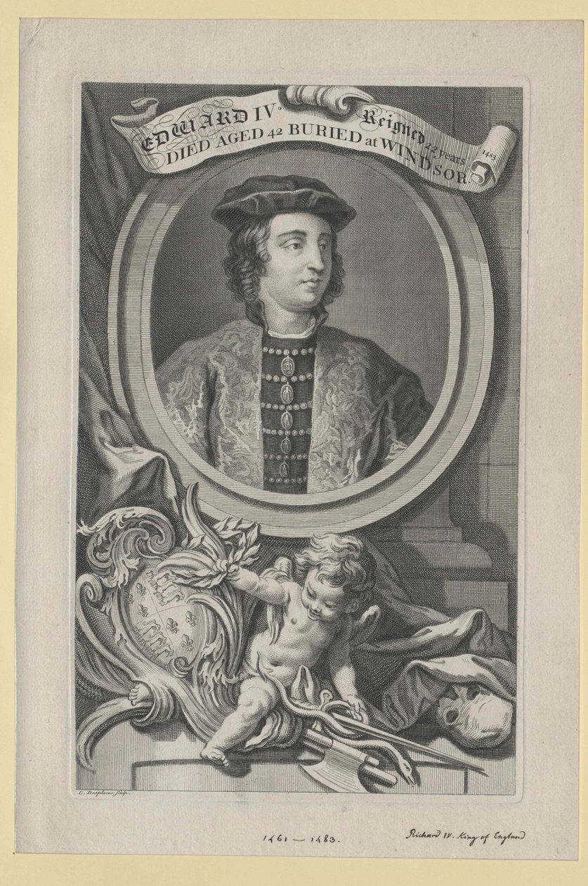 Kongen af England Edward IV af Artist Unknown