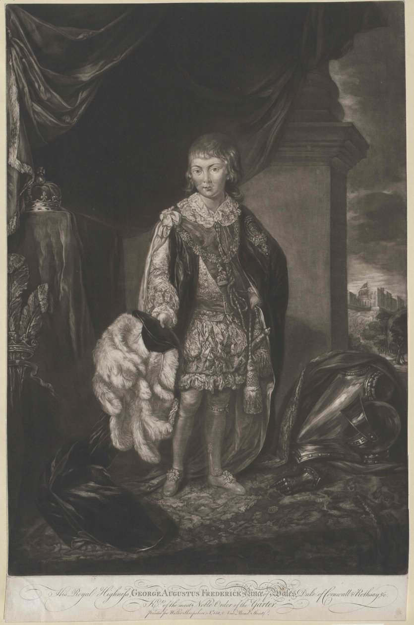 Kongen af England, George IV af Artist Unknown
