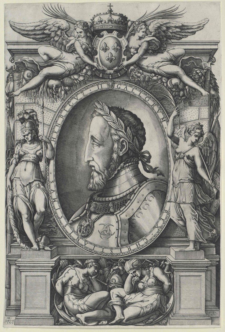 Konge af Frankrig Henrik II af Artist Unknown
