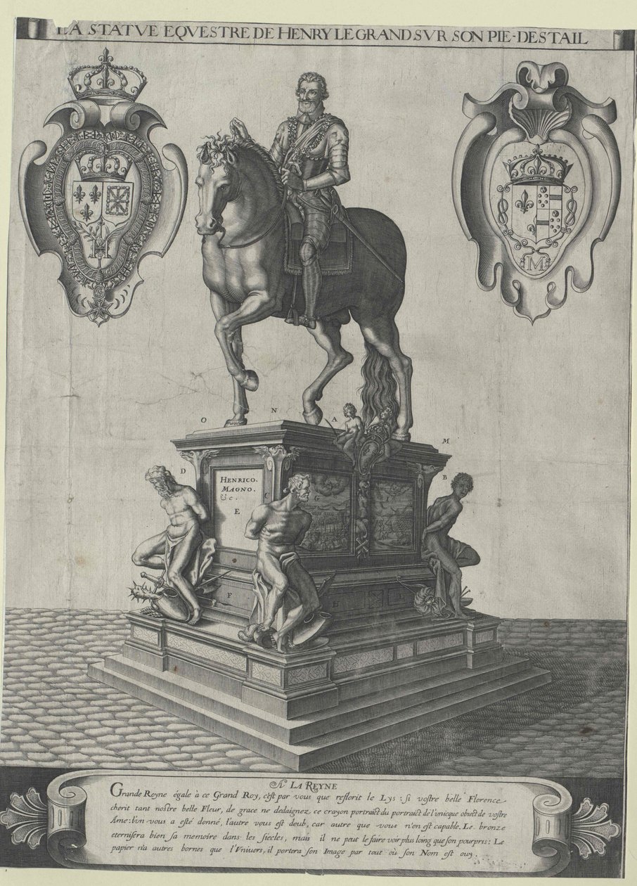 Konge af Frankrig Henry IV af Artist Unknown