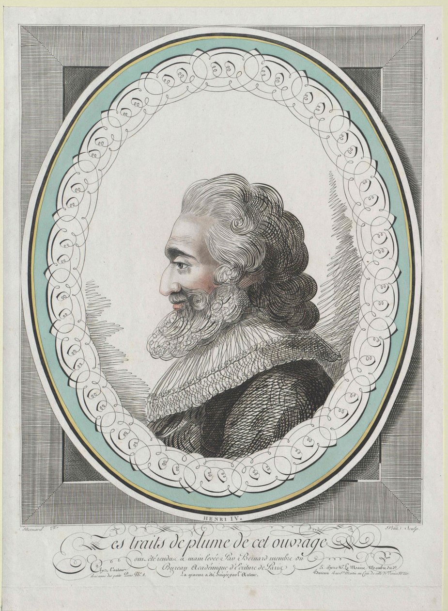 Konge af Frankrig Henry IV af Artist Unknown