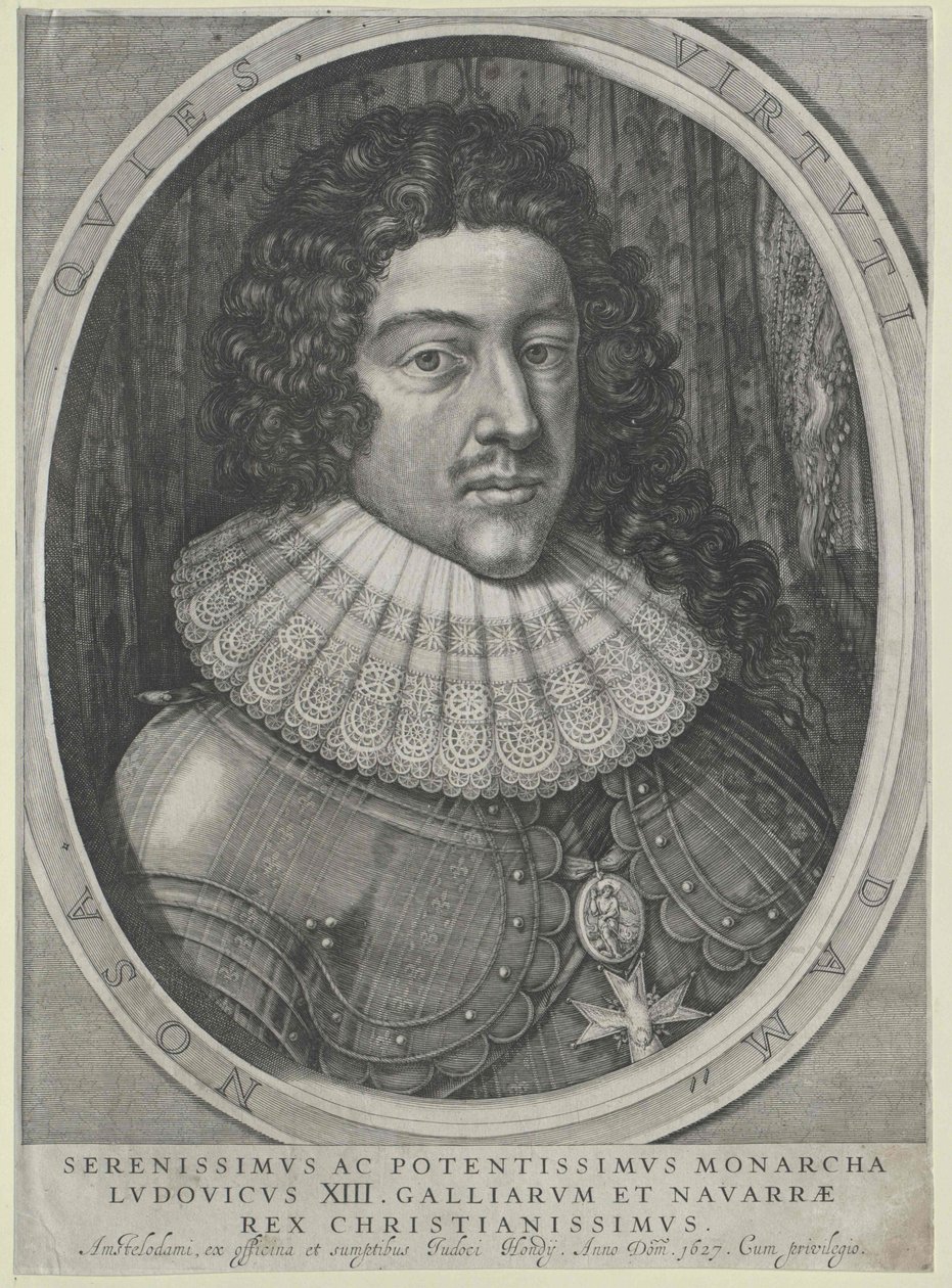 Kongen af Frankrig Louis XIII af Artist Unknown