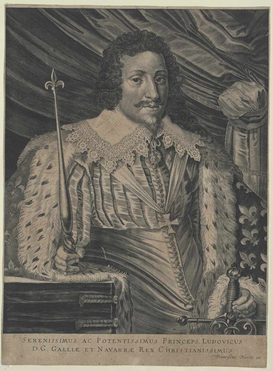 Kongen af Frankrig Louis XIII af Artist Unknown