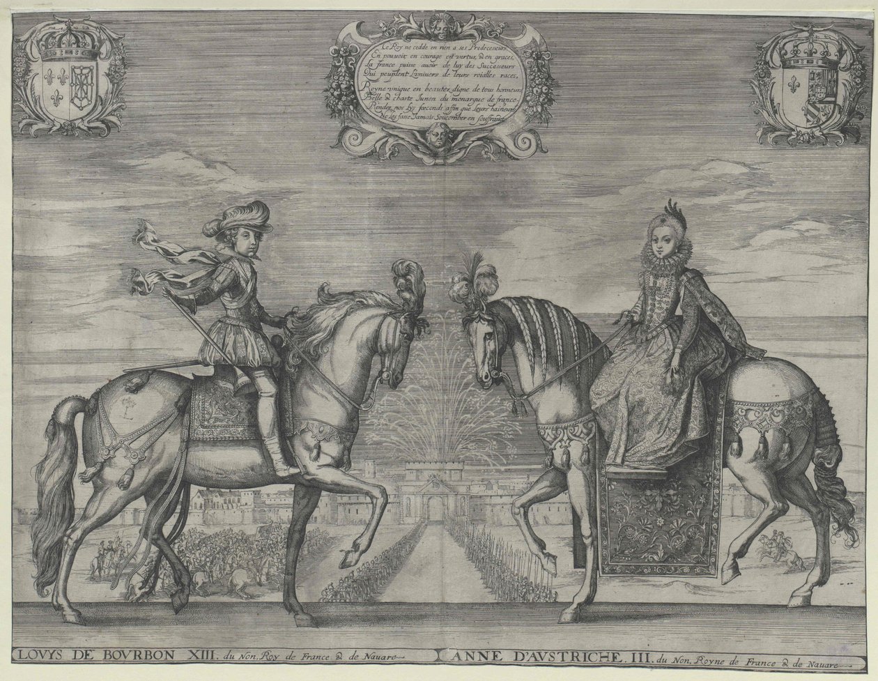 Kongen af Frankrig Louis XIII af Artist Unknown