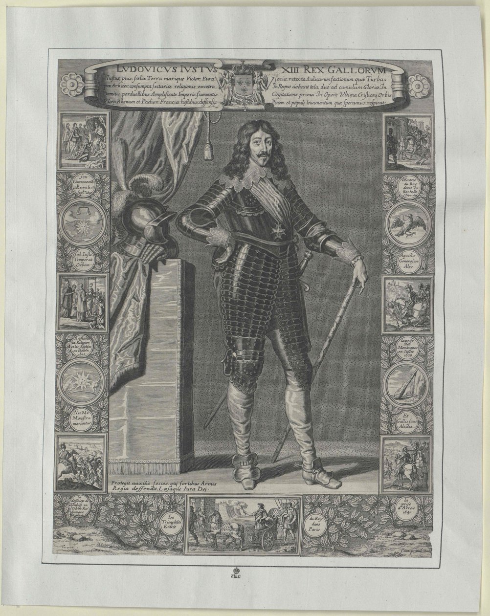 Kongen af Frankrig Louis XIII af Artist Unknown