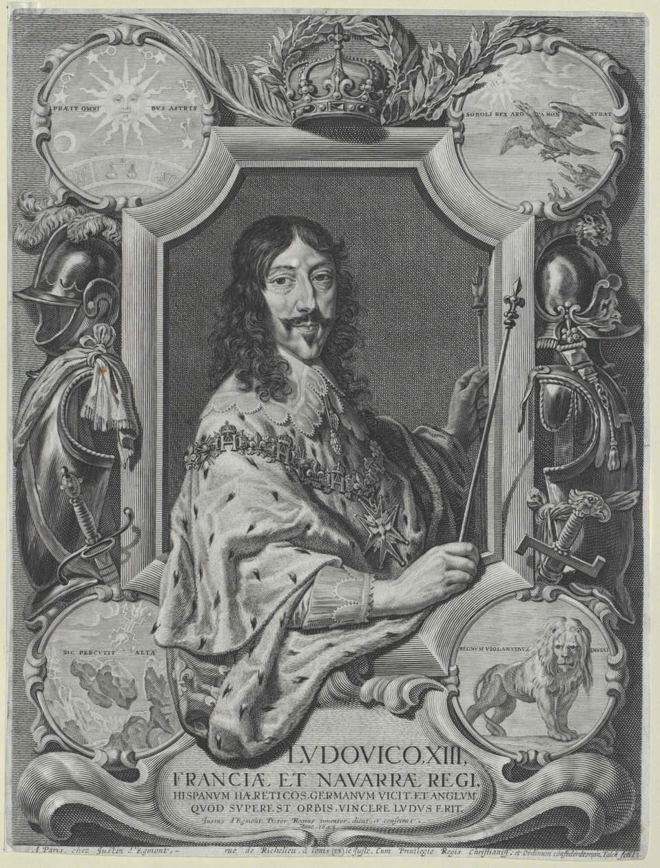 Kongen af Frankrig Louis XIII af Artist Unknown