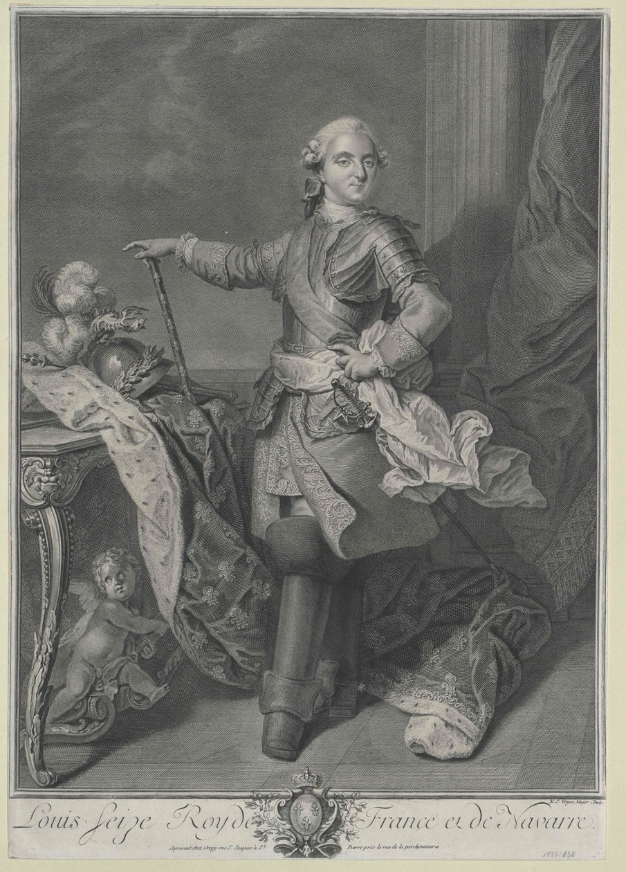 Kong af Frankrig Louis XVI af Artist Unknown