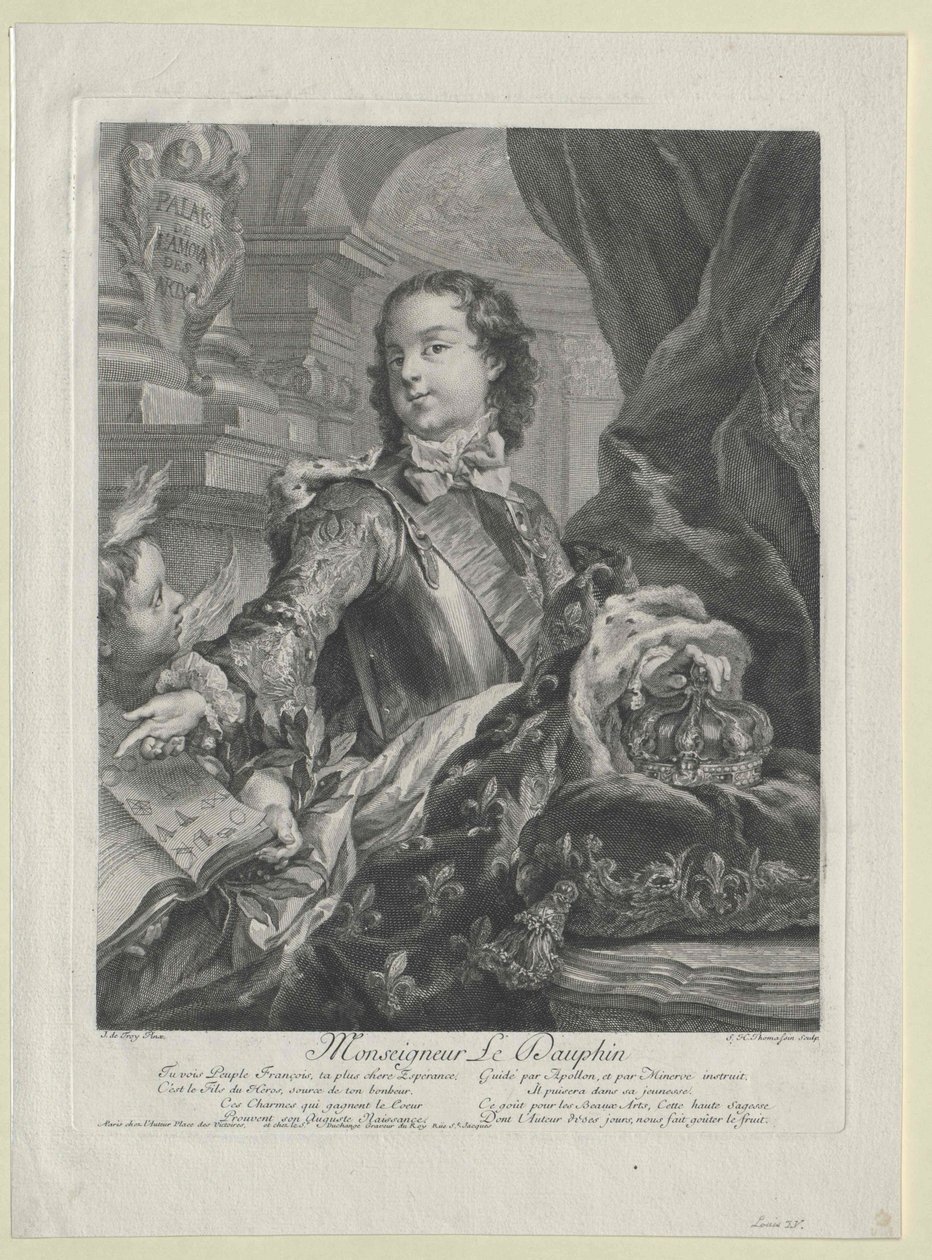 Kongen af Frankrig Louis XV af Artist Unknown