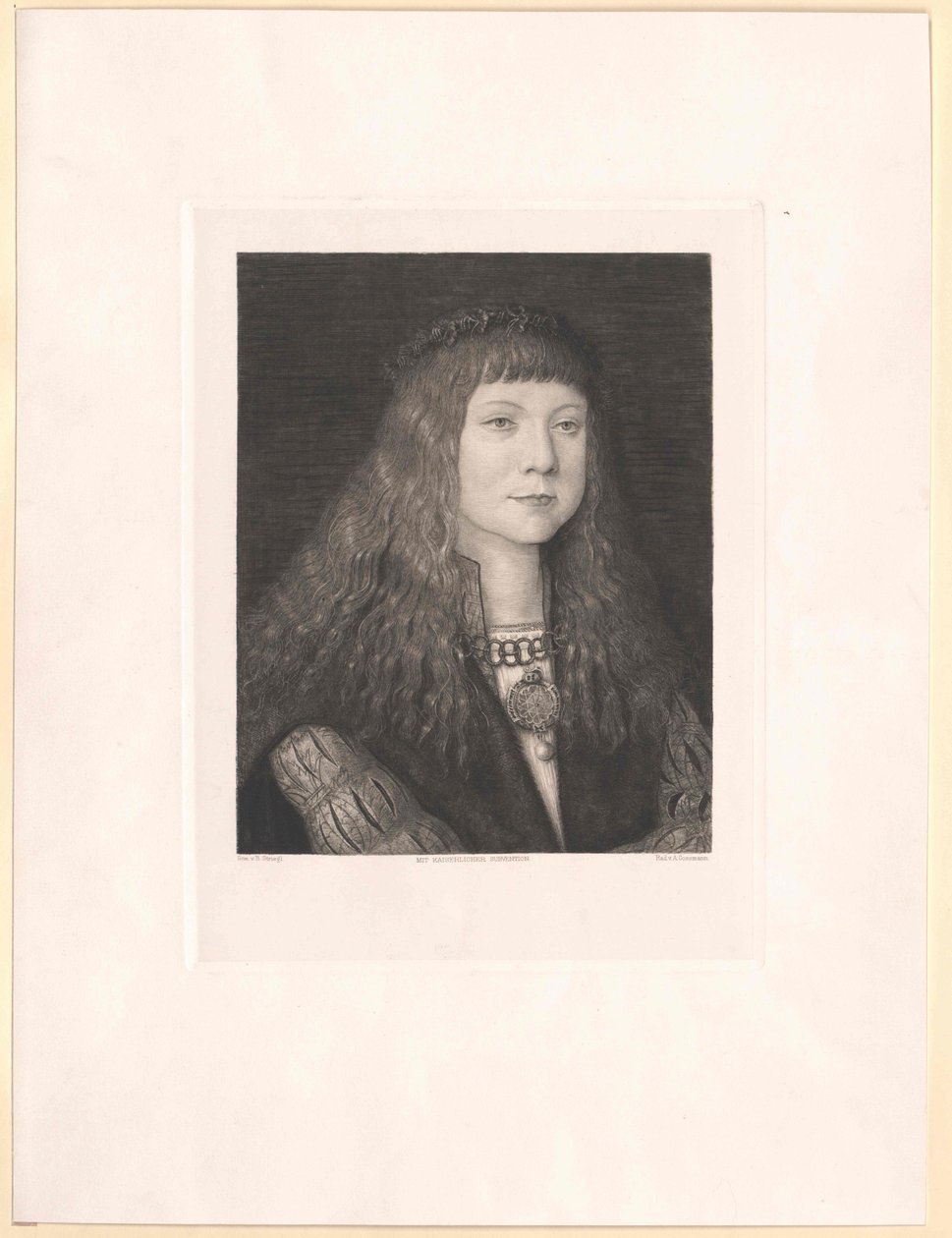 Kongen af Ungarn Lewis II (print) af Artist Unknown