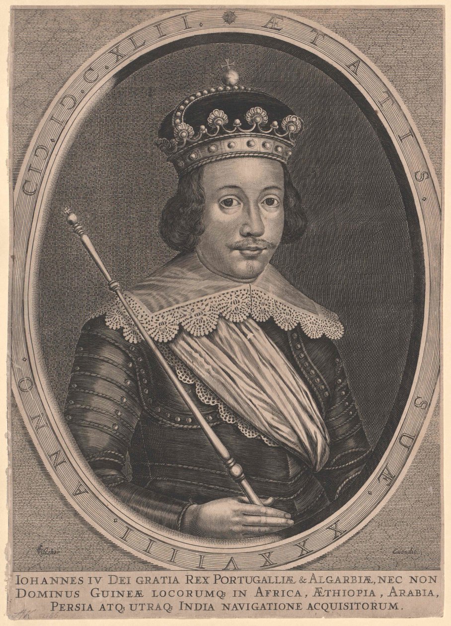 Konge af Portugal Johann IV af Artist Unknown