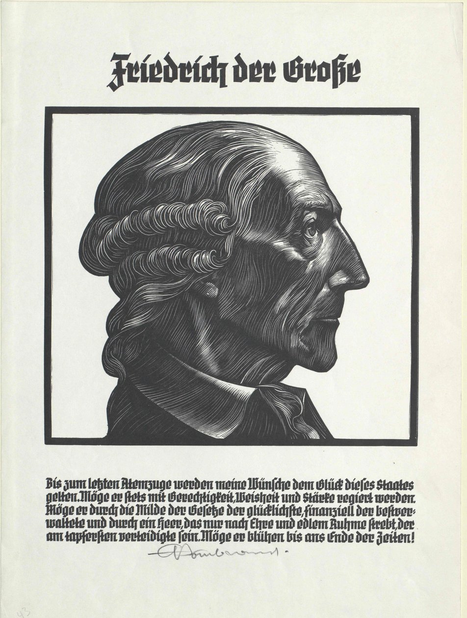 Kongen af Preussen Frederik II af Artist Unknown