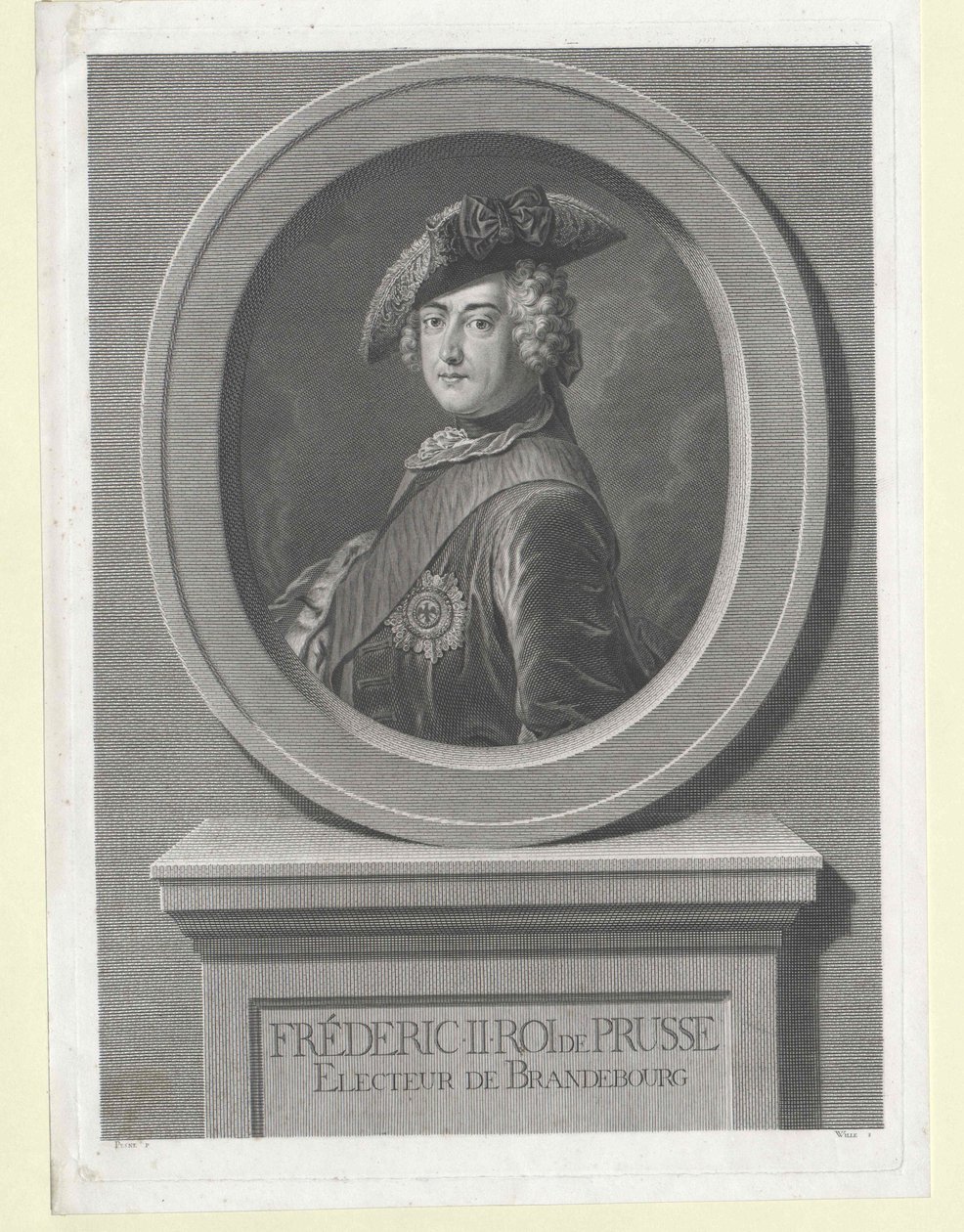 Kongen af Preussen Frederik II af Artist Unknown