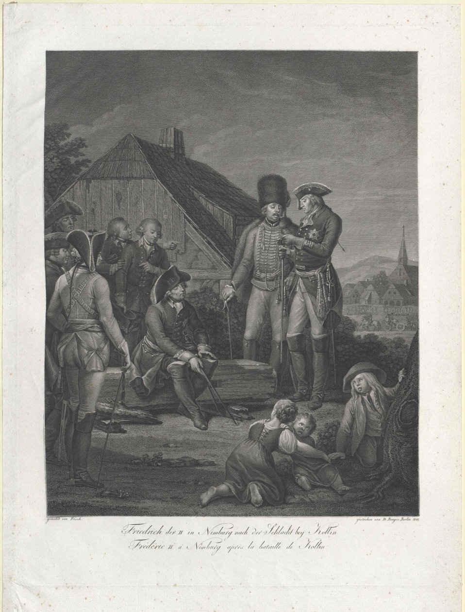 Kongen af Preussen Frederik II af Artist Unknown