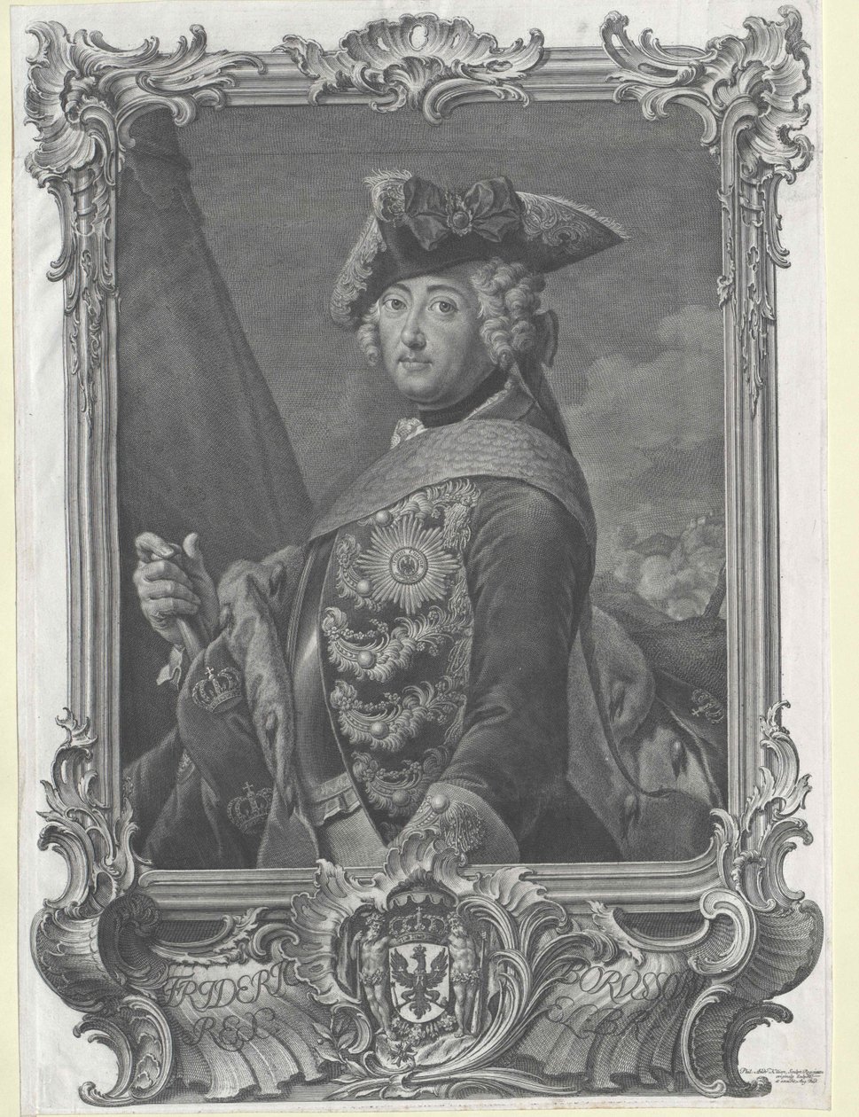 Kongen af Preussen Frederik II af Artist Unknown