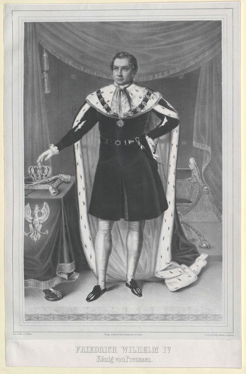 Kongen af Preussen Frederik Wilhelm IV af Artist Unknown