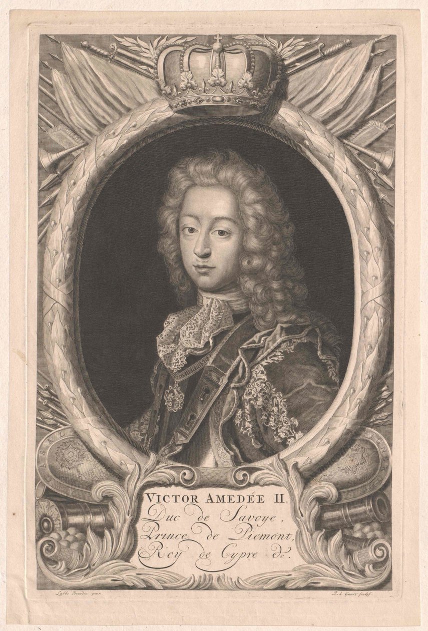 Konge af Sardinien Viktor Amadeus I af Artist Unknown