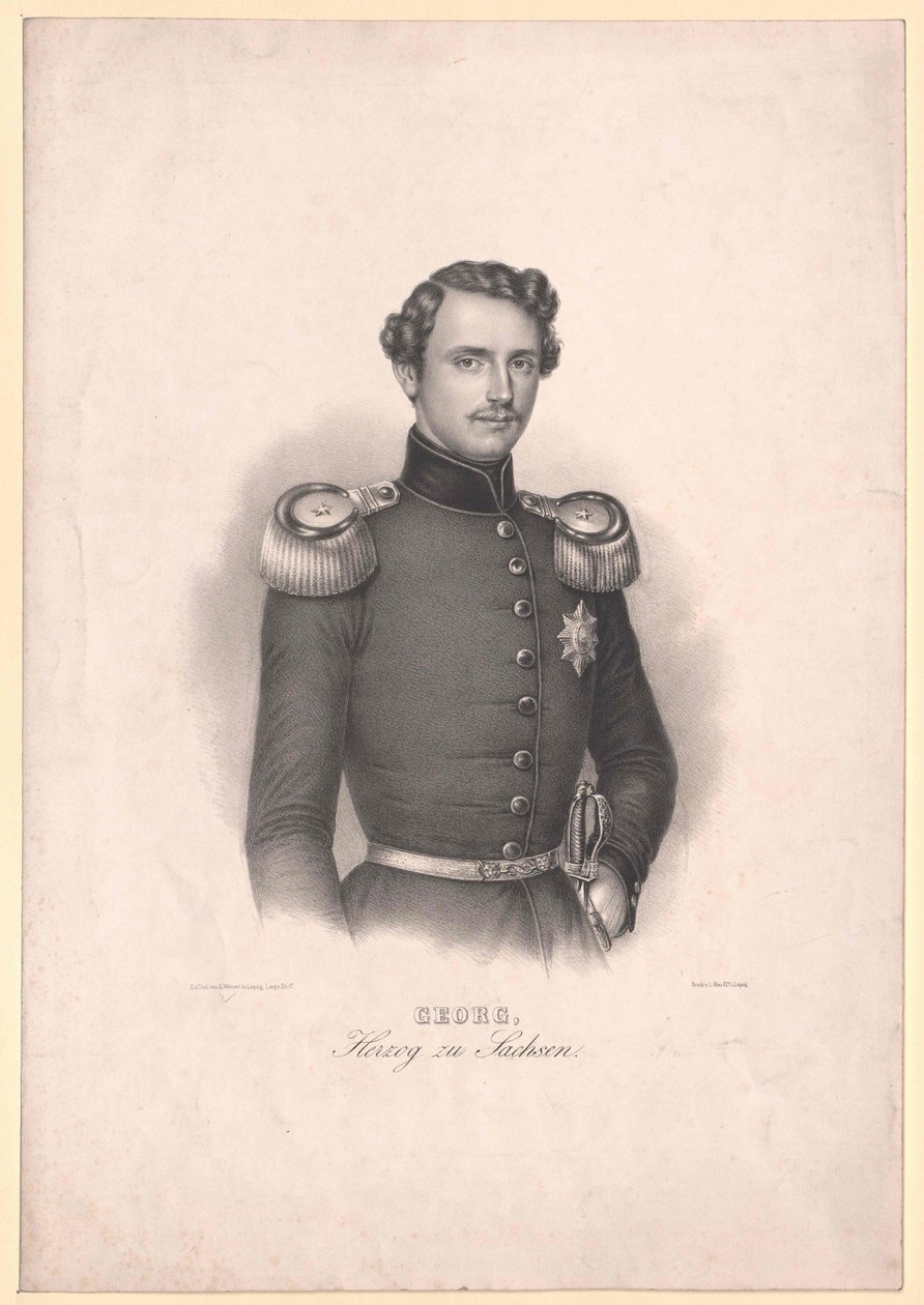Kongen af Sachsen George af Artist Unknown