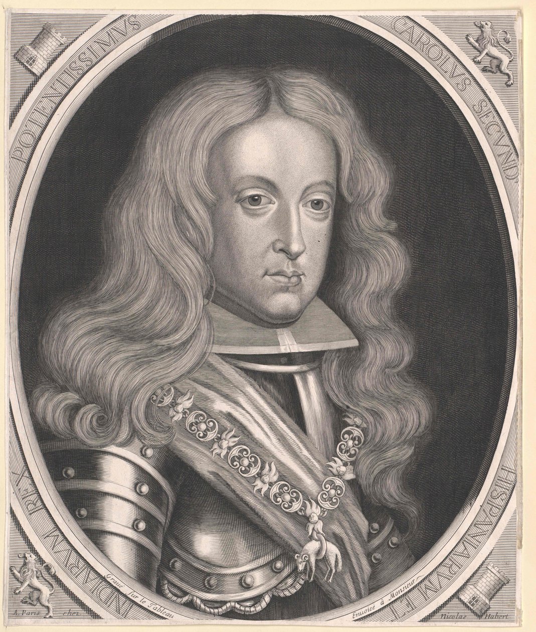 Kongen af Spanien Karl II af Artist Unknown