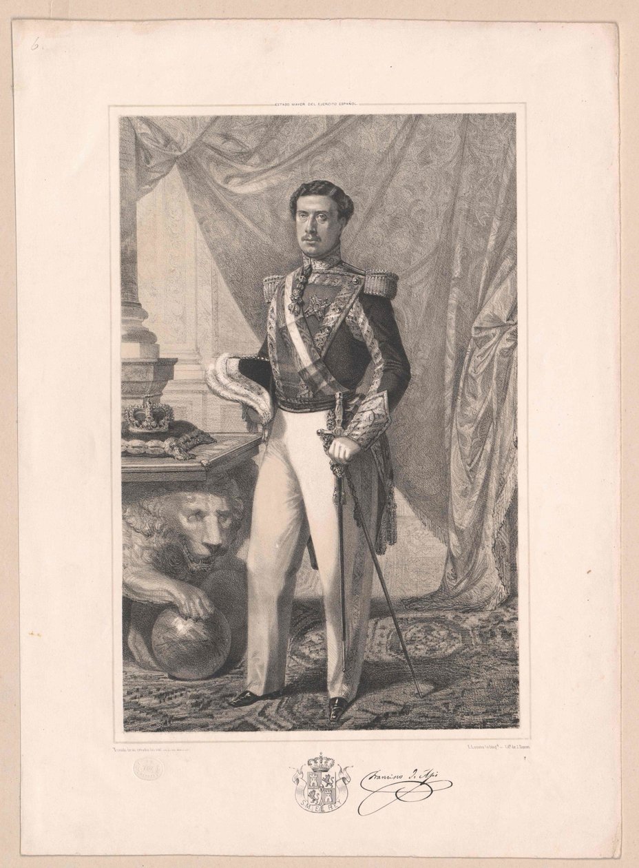 Kongen af Spanien Franz af Artist Unknown