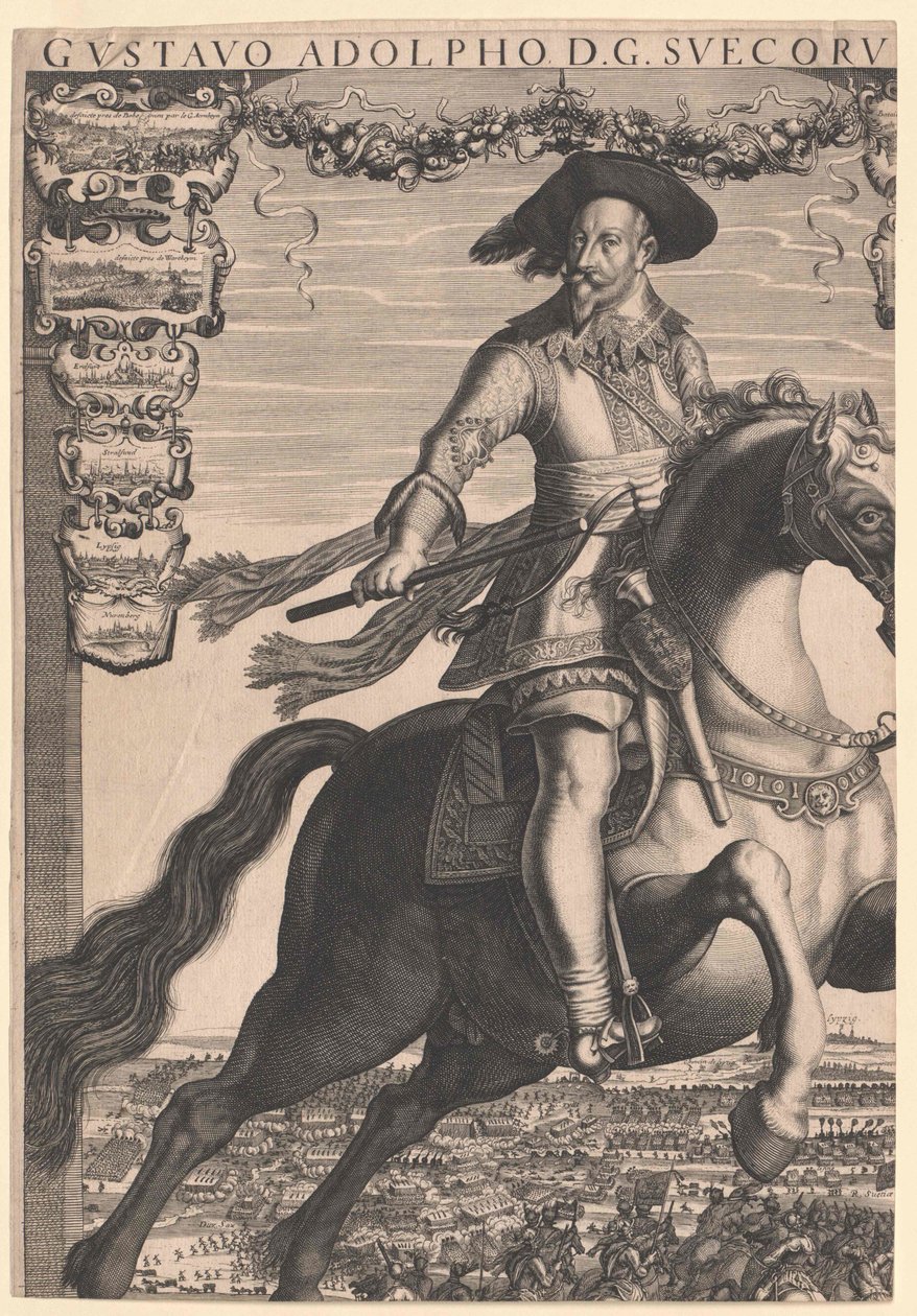 Kong af Sverige Gustav Adolf af Sverige af Artist Unknown