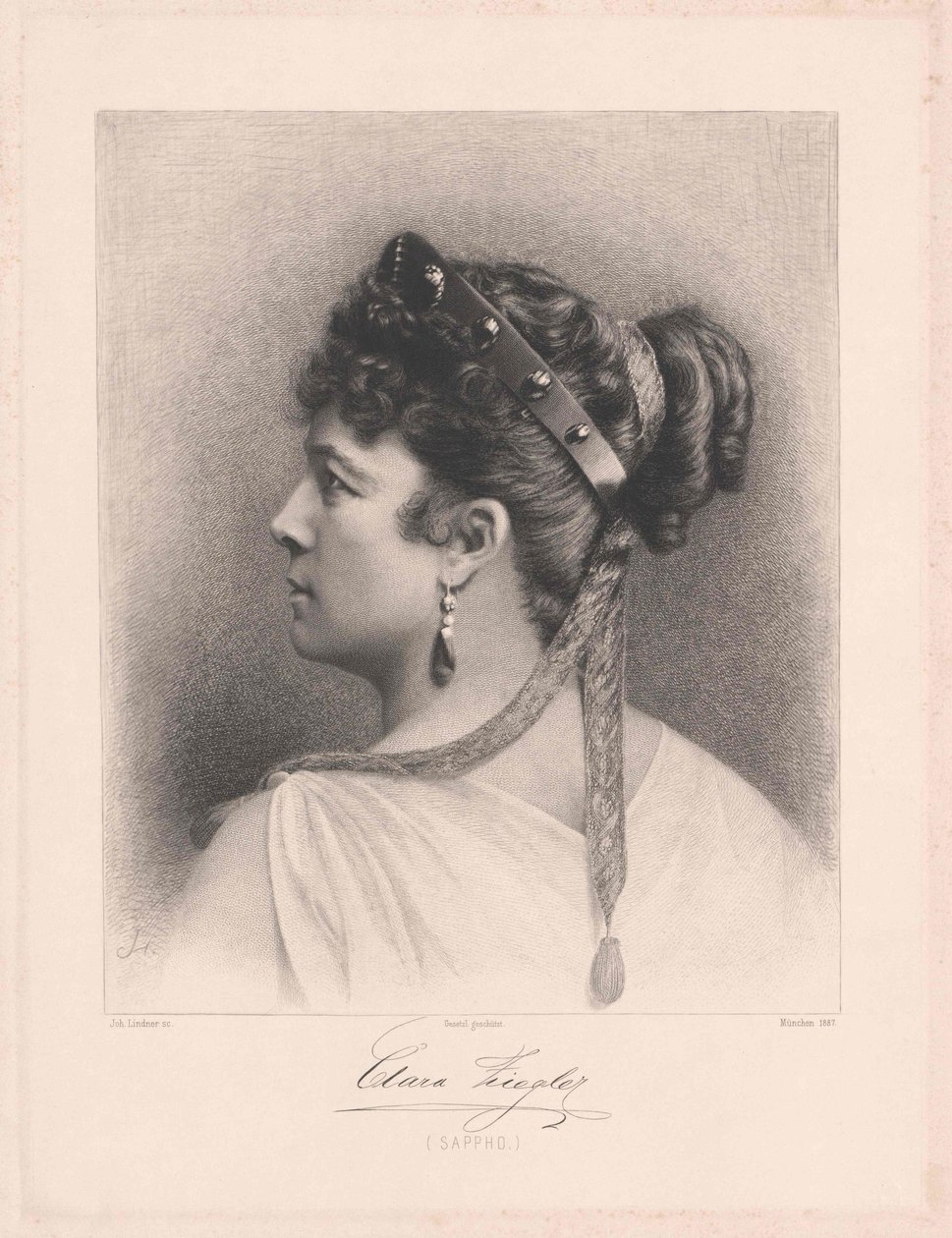 Klara Ziegler af Artist Unknown
