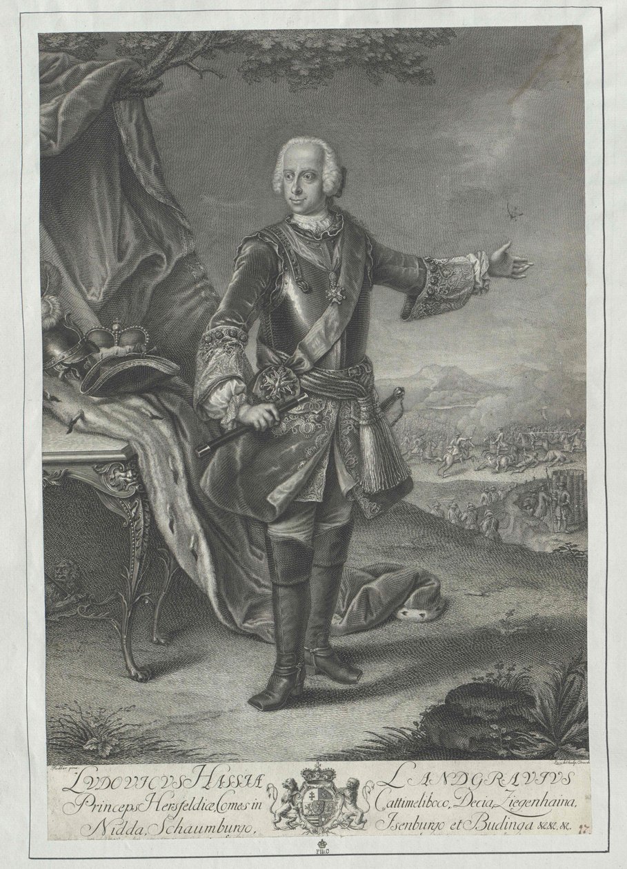 Landgrave of Hesse Louis VIII af Artist Unknown