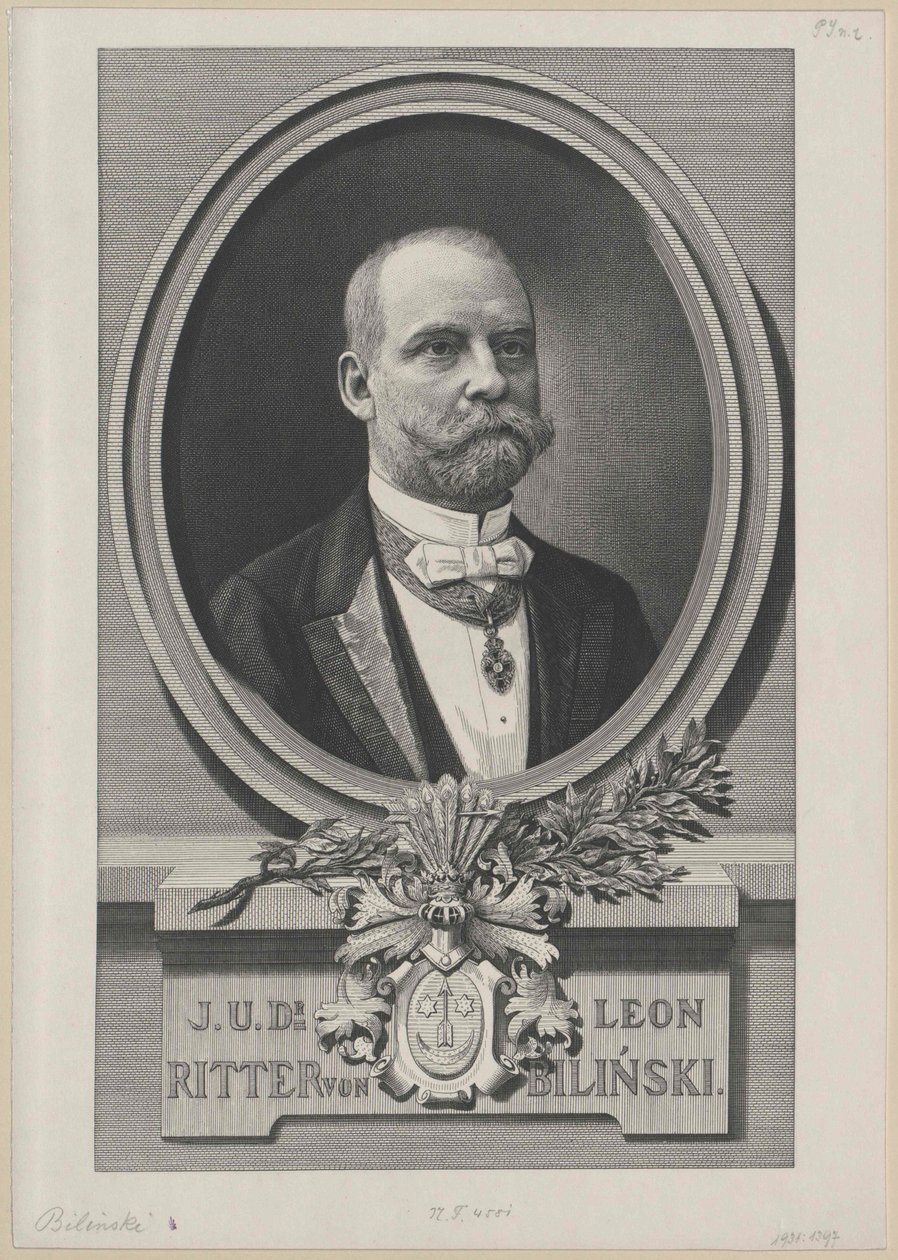 Leon Ritter Bilinski (print) af Artist Unknown