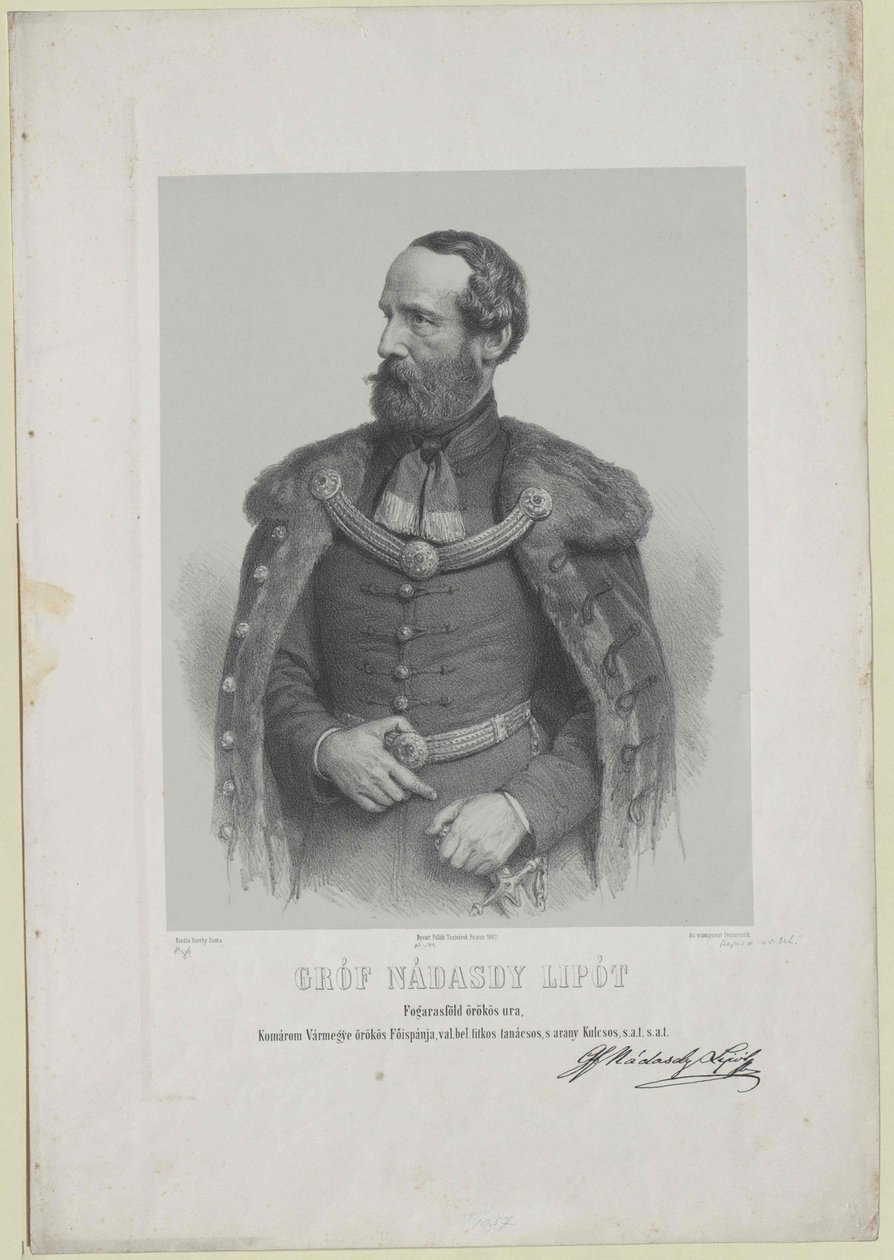 Leopold greve Nadasdy-Nadasd-Fogaras af Artist Unknown