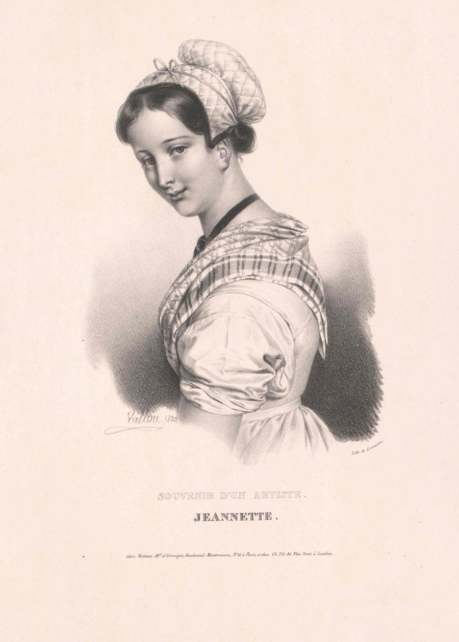 Levede omkring 1826 Jeannette af Artist Unknown
