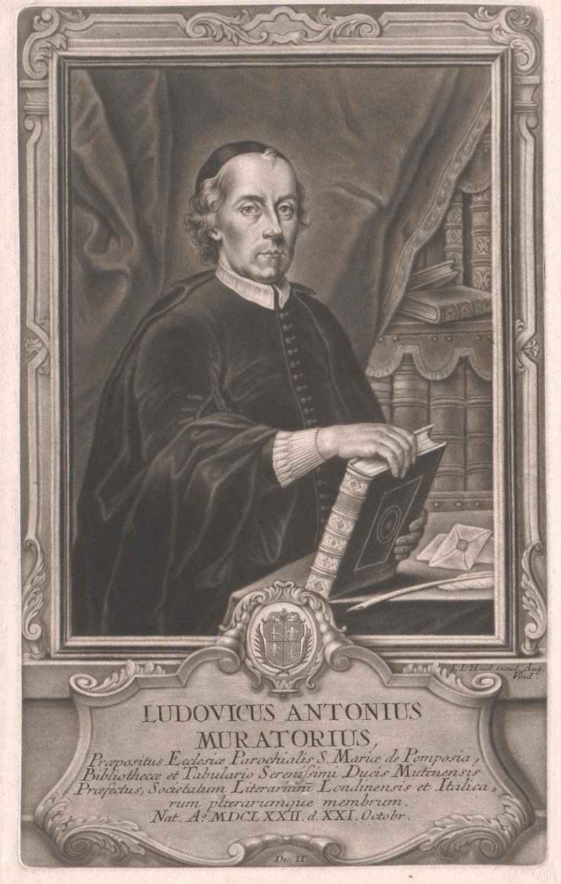 Lodovico Antonio Muratori af Artist Unknown