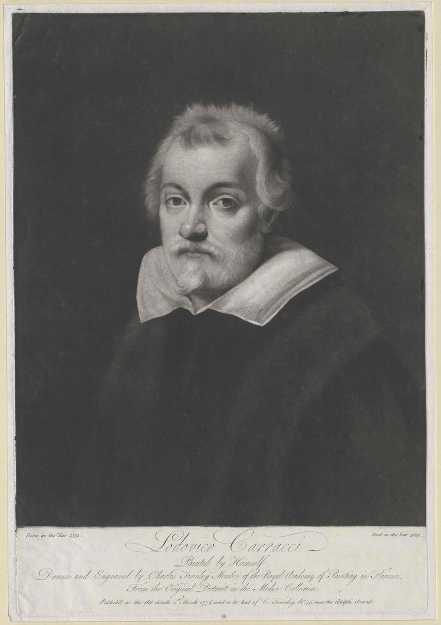 Lodovico Carracci (tryk) af Artist Unknown