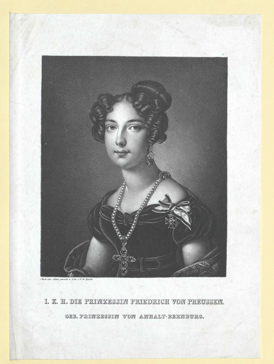 Louise prinsesse Anhalt-Bernburg af Artist Unknown