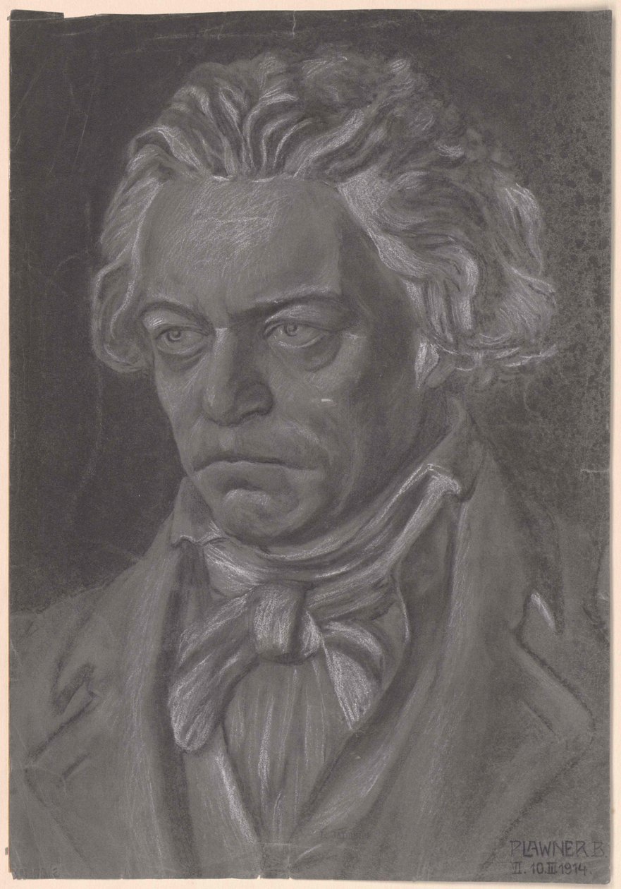 Ludwig van Beethoven af Artist Unknown