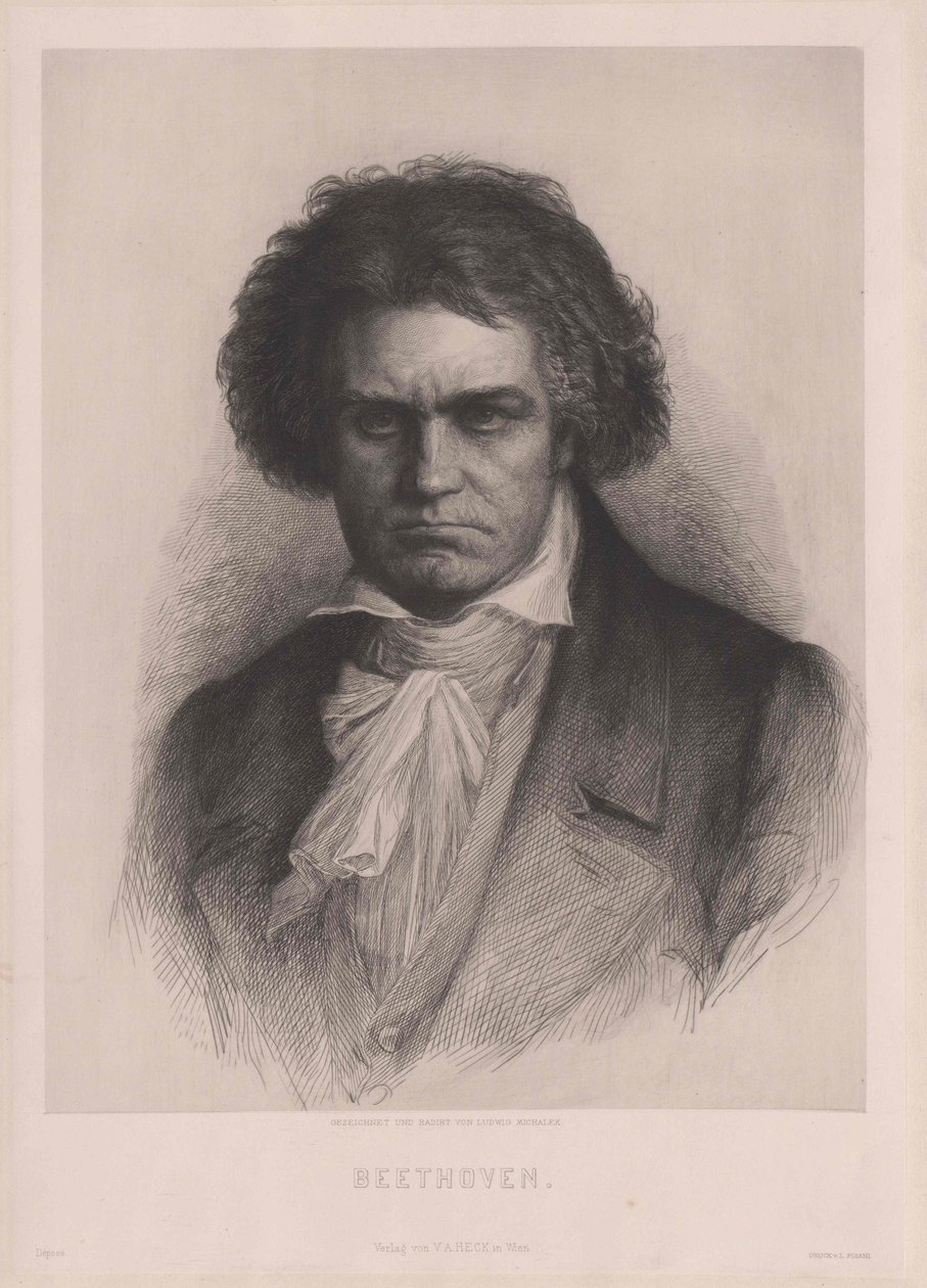 Ludwig van Beethoven af Artist Unknown
