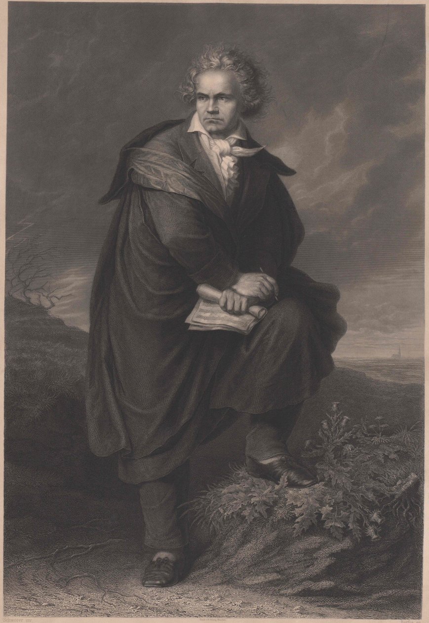Ludwig van Beethoven af Artist Unknown