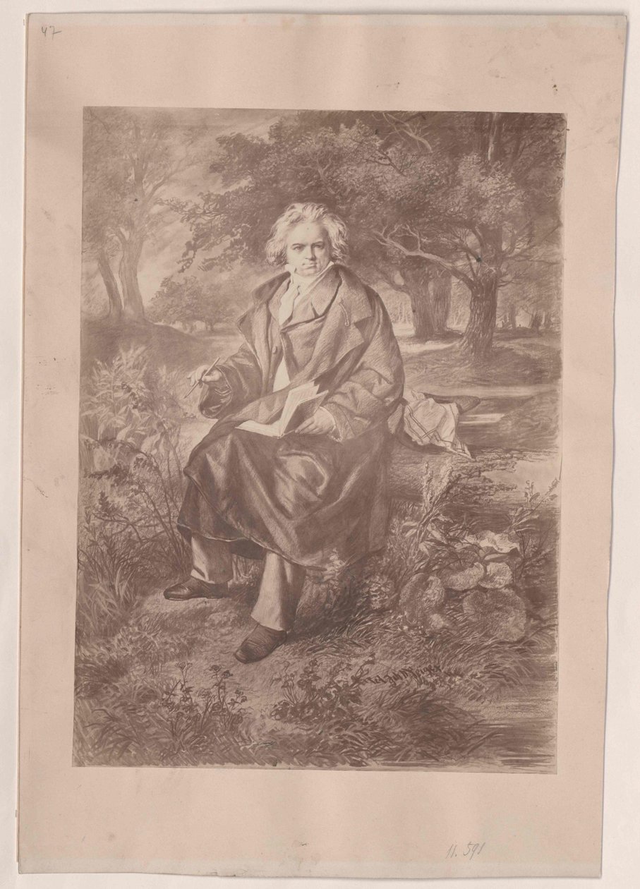 Ludwig van Beethoven af Artist Unknown