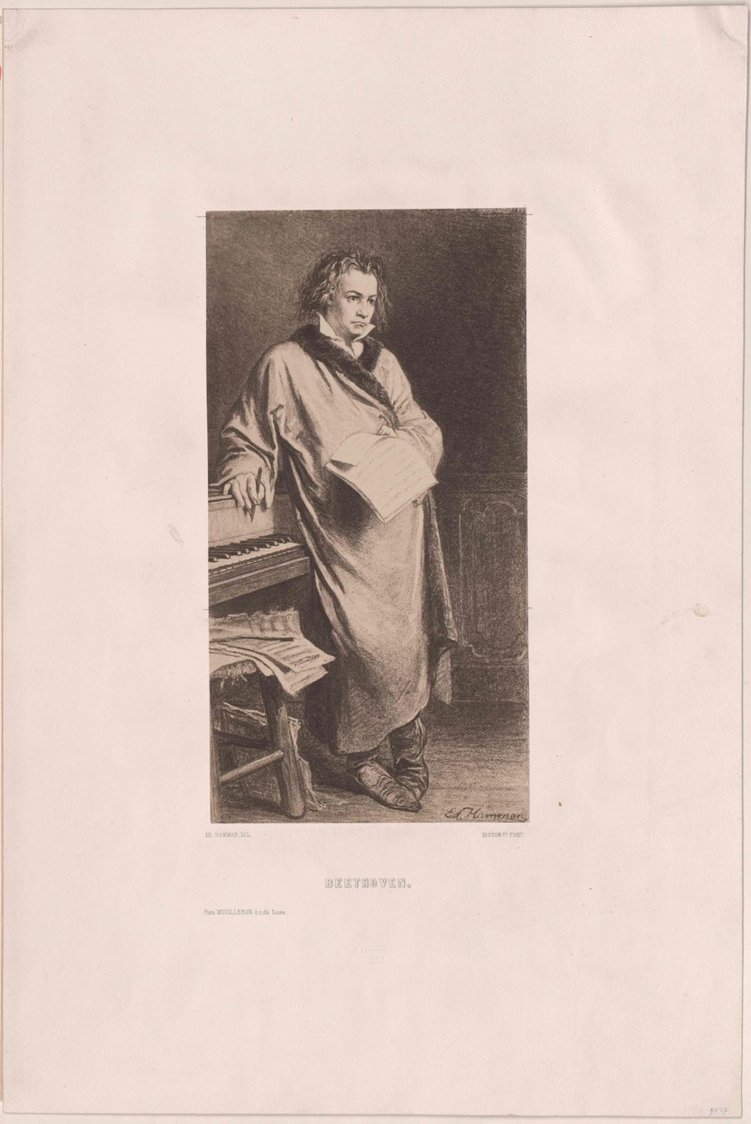 Ludwig van Beethoven af Artist Unknown