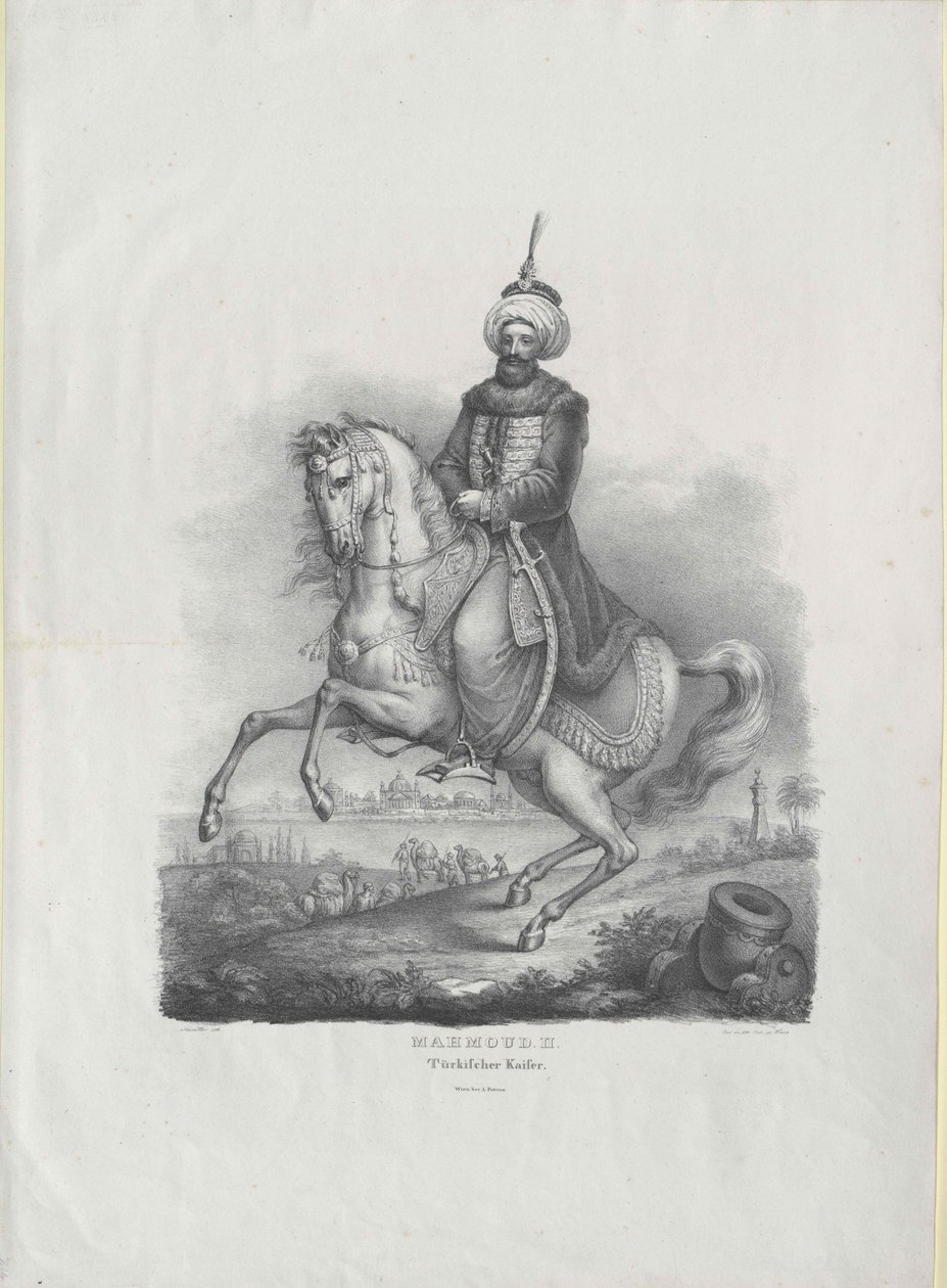 Machmud II sultan af Tyrkiet, af Artist Unknown