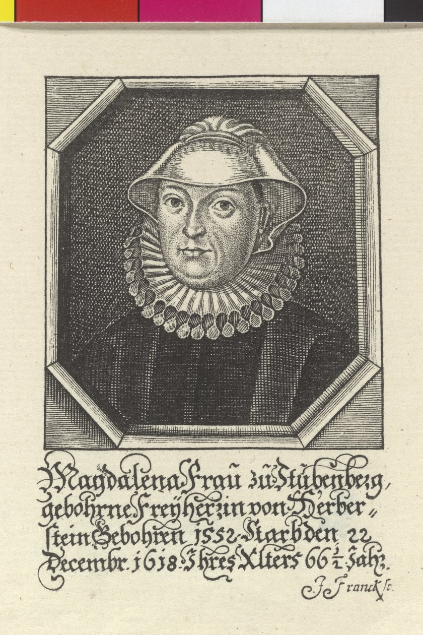 Magdalene Baroness Herberstein af Artist Unknown