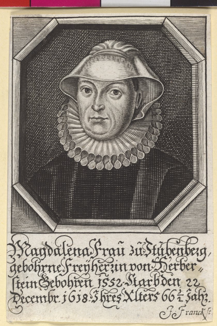 Magdalene Baroness Herberstein af Artist Unknown