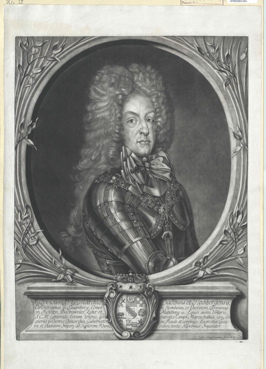 Markgreve af Baden-Baden Ludwig Wilhelm af Artist Unknown
