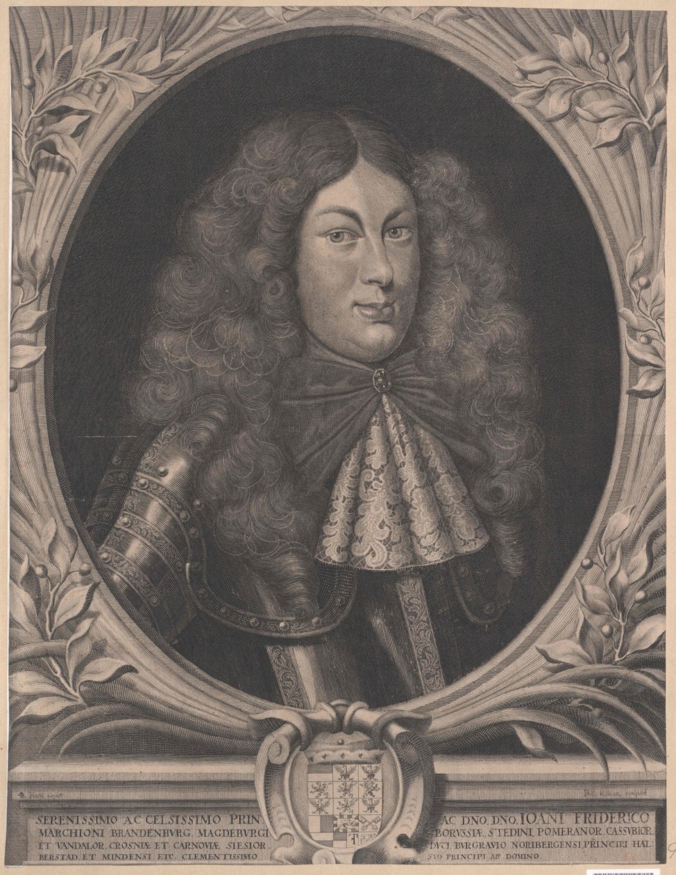 Markgreve af Brandenburg-Ansbach Johann Friedrich (print) af Artist Unknown