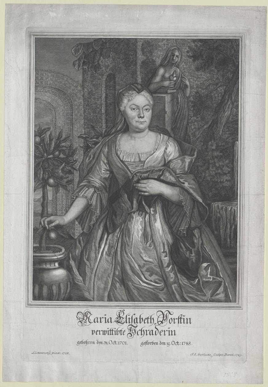 Maria Elisabeth Vorst af Artist Unknown