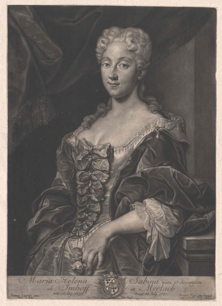 Maria Helen Sabina von Imhoff af Artist Unknown
