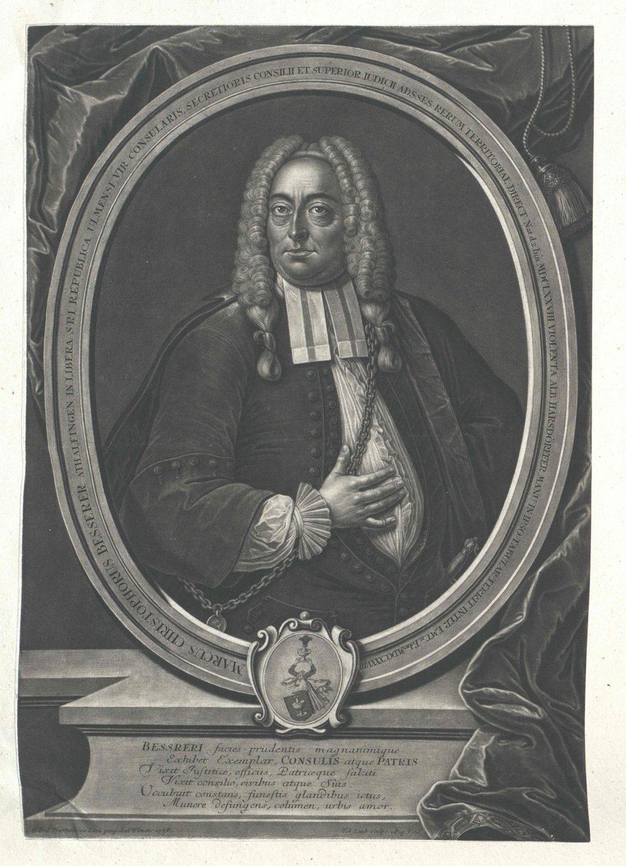 Mark Christoph Besserer fra Thalfingen af Artist Unknown