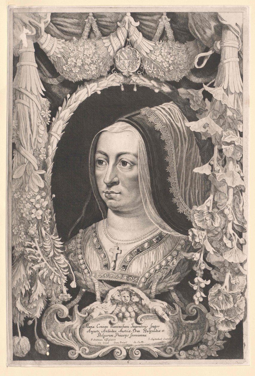 Maria af Burgund (print) af Artist Unknown