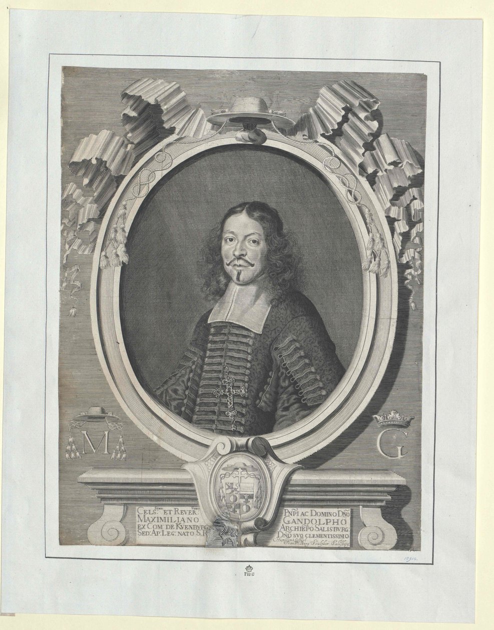 Max Gandolf greve Kueenburg af Artist Unknown