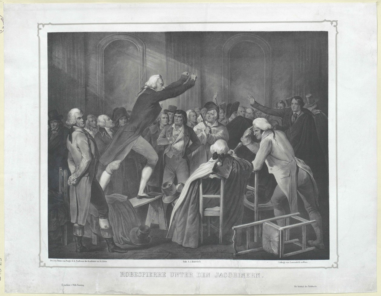 Maximilien de Robespierre af Artist Unknown